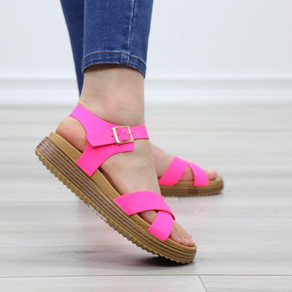 Women's Pink Sandals - Picture 6 of 14